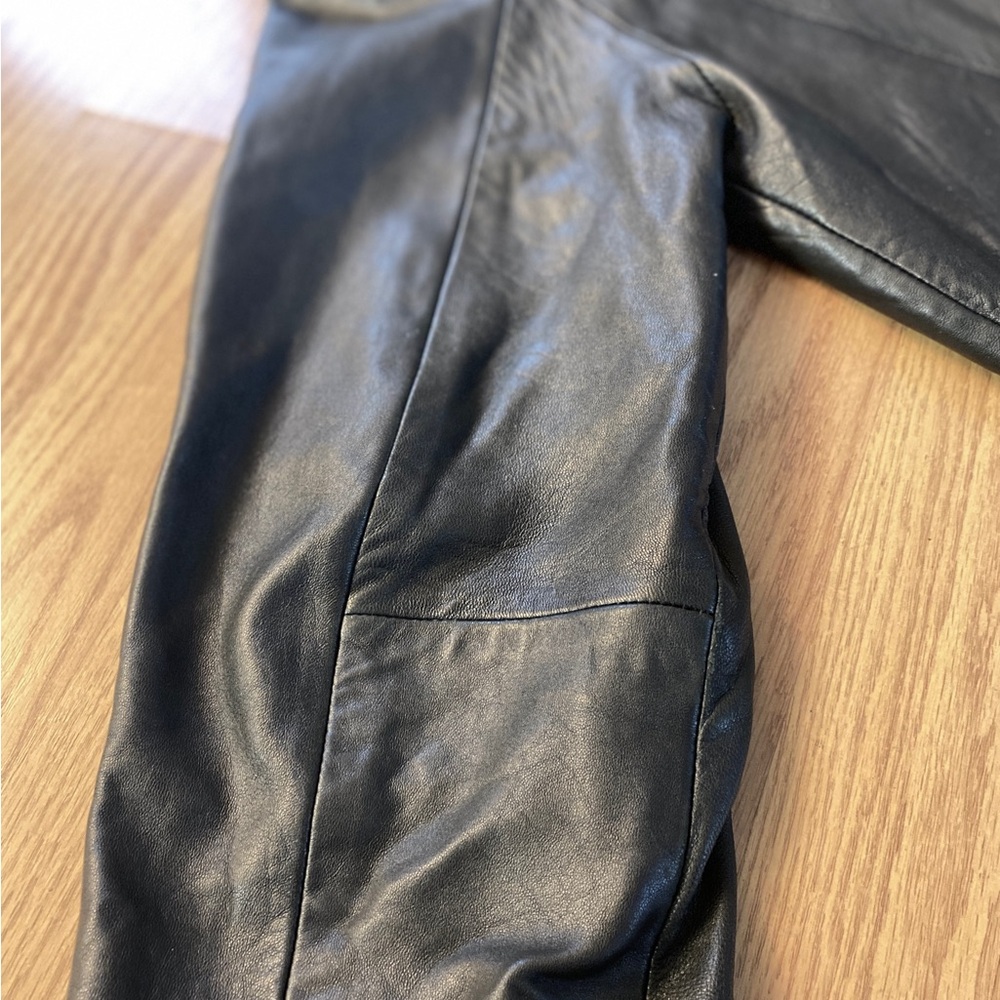 111 State Men's Black Leather Coat - Picture 7 of 10